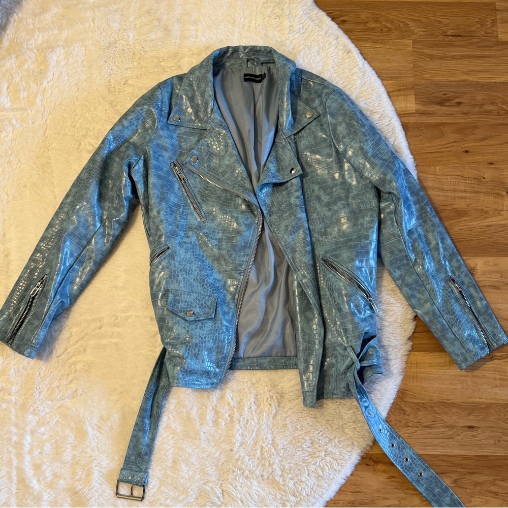 Blue Vinyl Jacket - Picture 4 of 7